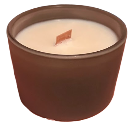Phaotic Cedar Essential Oil Soya Wax Candle in Frosted Glass Jar 4 oz